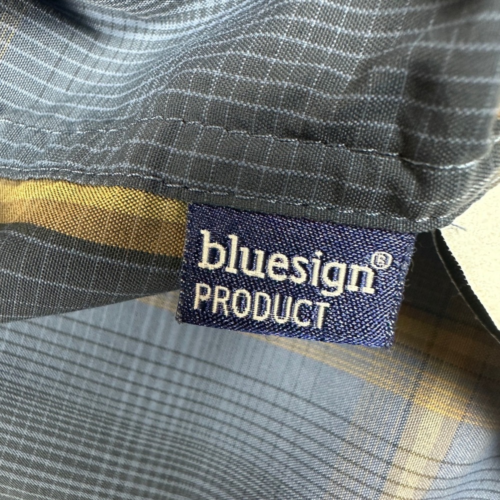 REI Co-op Mens XL Blue Plaid Long Sleeve Button Down Hiking Shirt Ripstop Vented - Picture 12 of 15